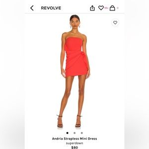 Superdown red cocktail dress